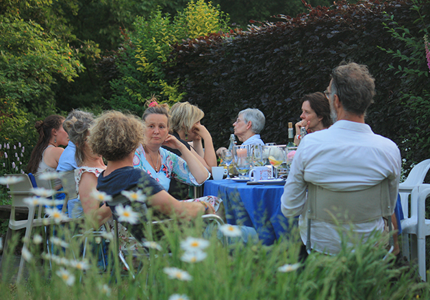 Feestje in de tuin